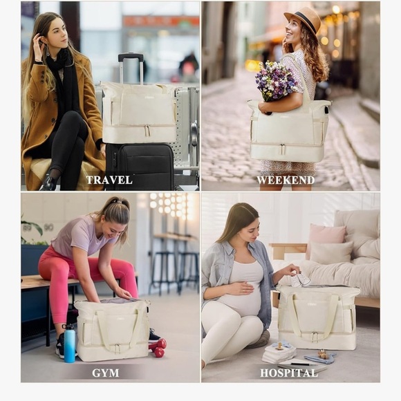 $15 (ππΌππ πΎππΌππΎπ)ETRONIK BIEGE GYM/USB DUFFEL BAG - Picture 2 of 16